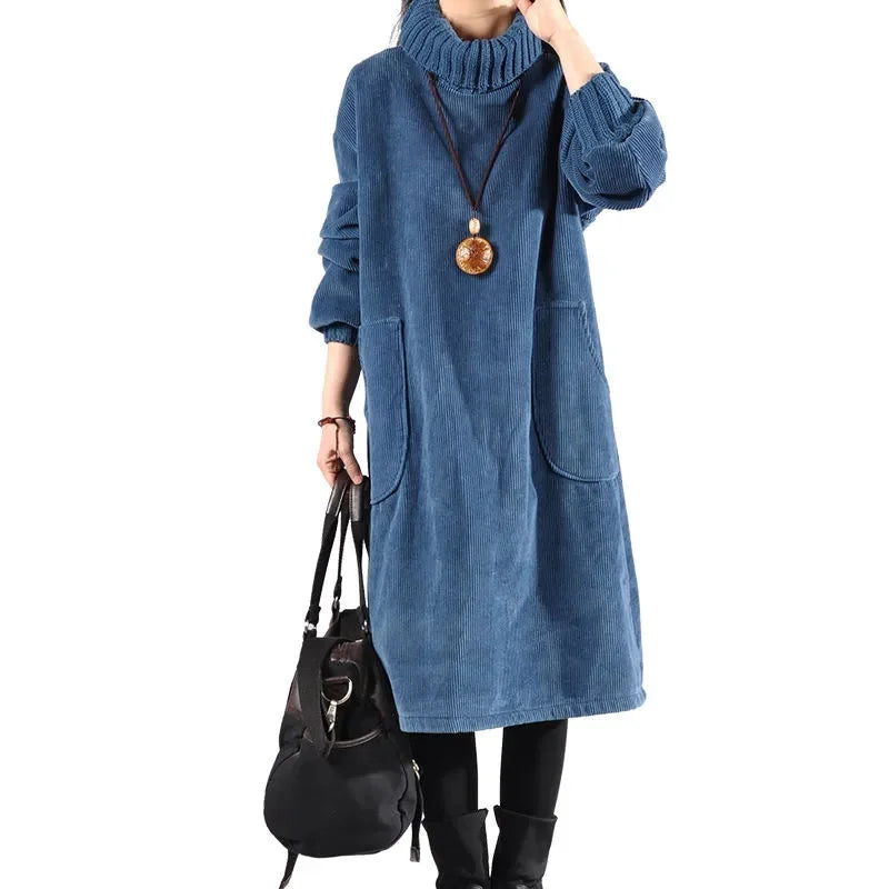Marilyn | Ultra-Soft Cozy Turtleneck Winter Dress