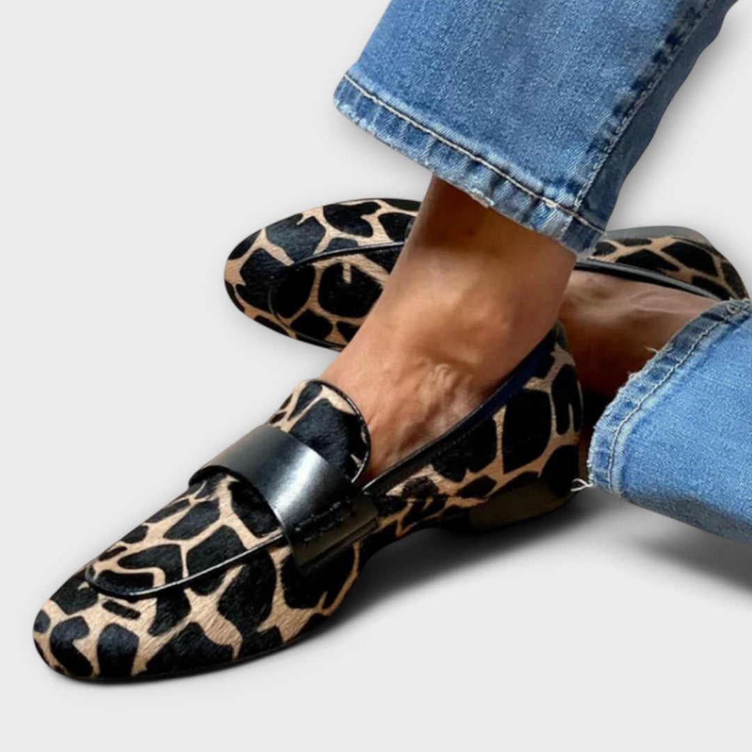 Léonie™ Moccasins with Leopard Print