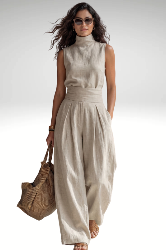 Maria | Elegant Wide Leg Pants and Top Set