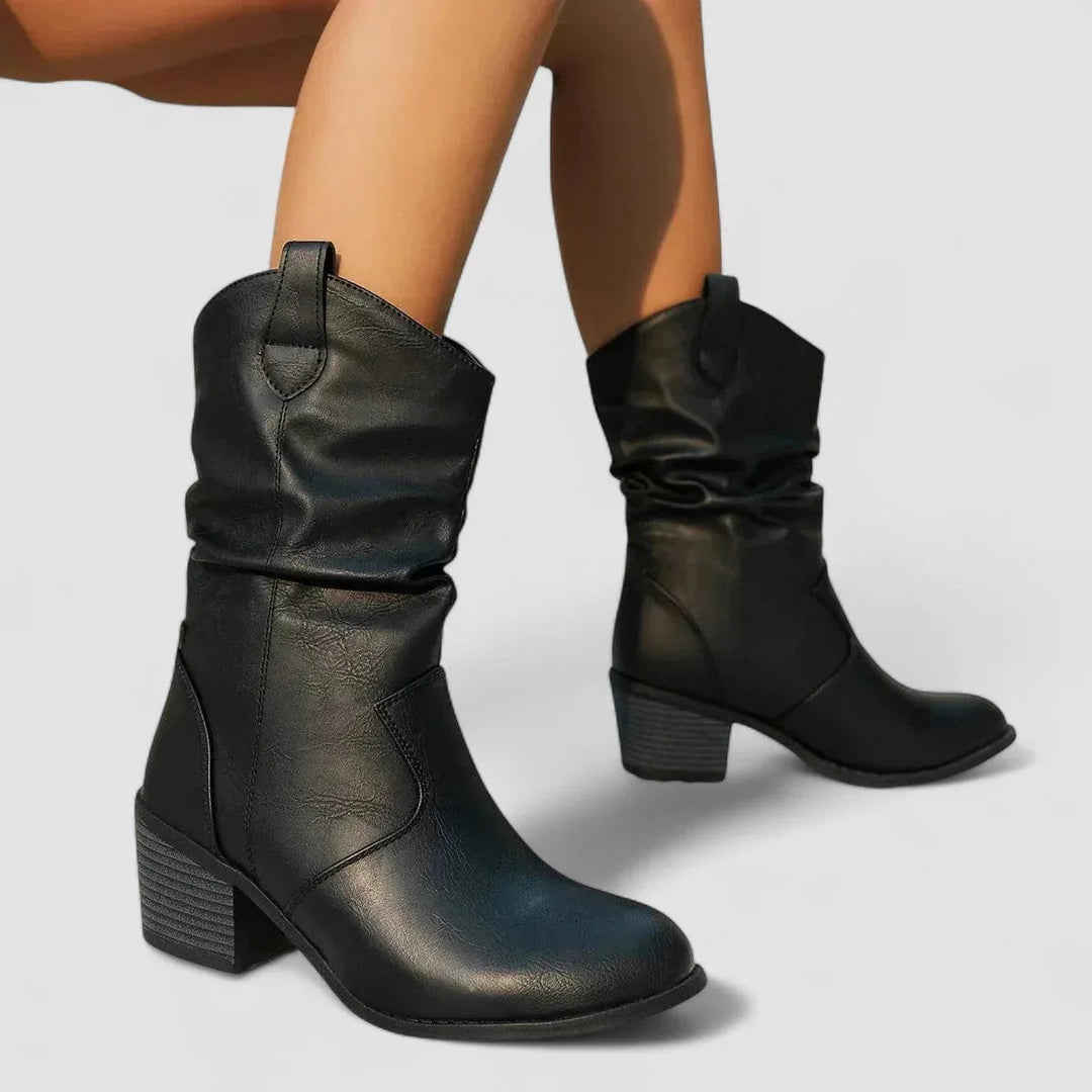 Vivian – Orthopedic Leather Boots