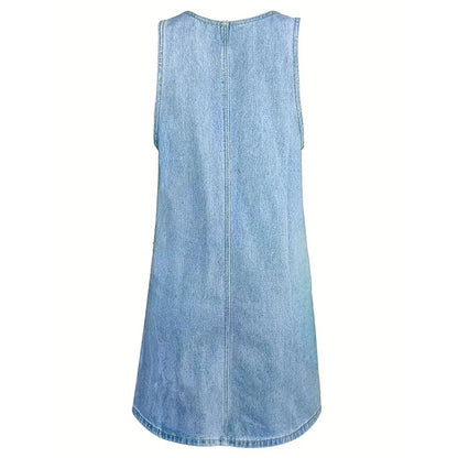 Saylor™ Relaxed Denim-Look Dress