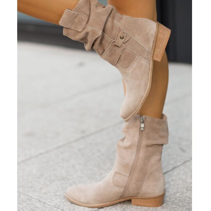 Maryam™ | Leather-Look Ankle Boots