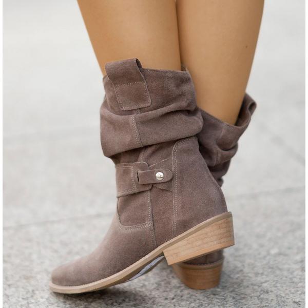 Maryam™ | Leather-Look Ankle Boots