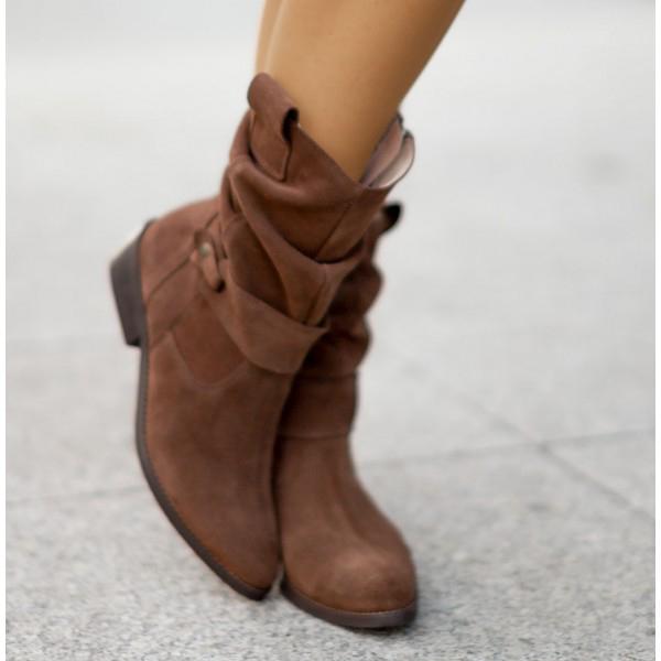 Maryam™ | Leather-Look Ankle Boots