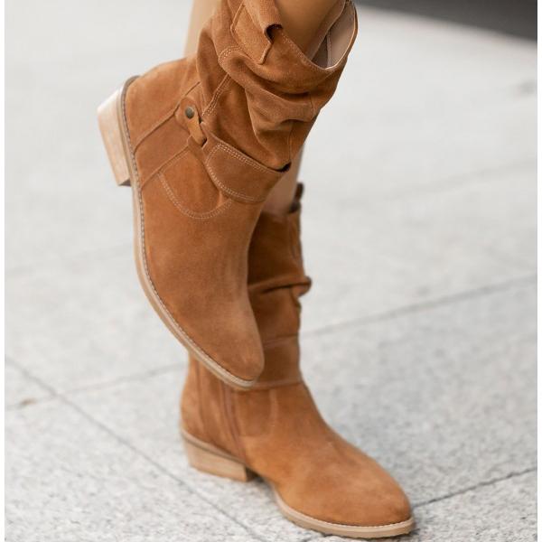 Maryam™ | Leather-Look Ankle Boots