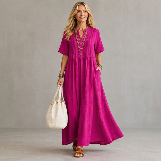 Nathalia™ | Pleated Dress
